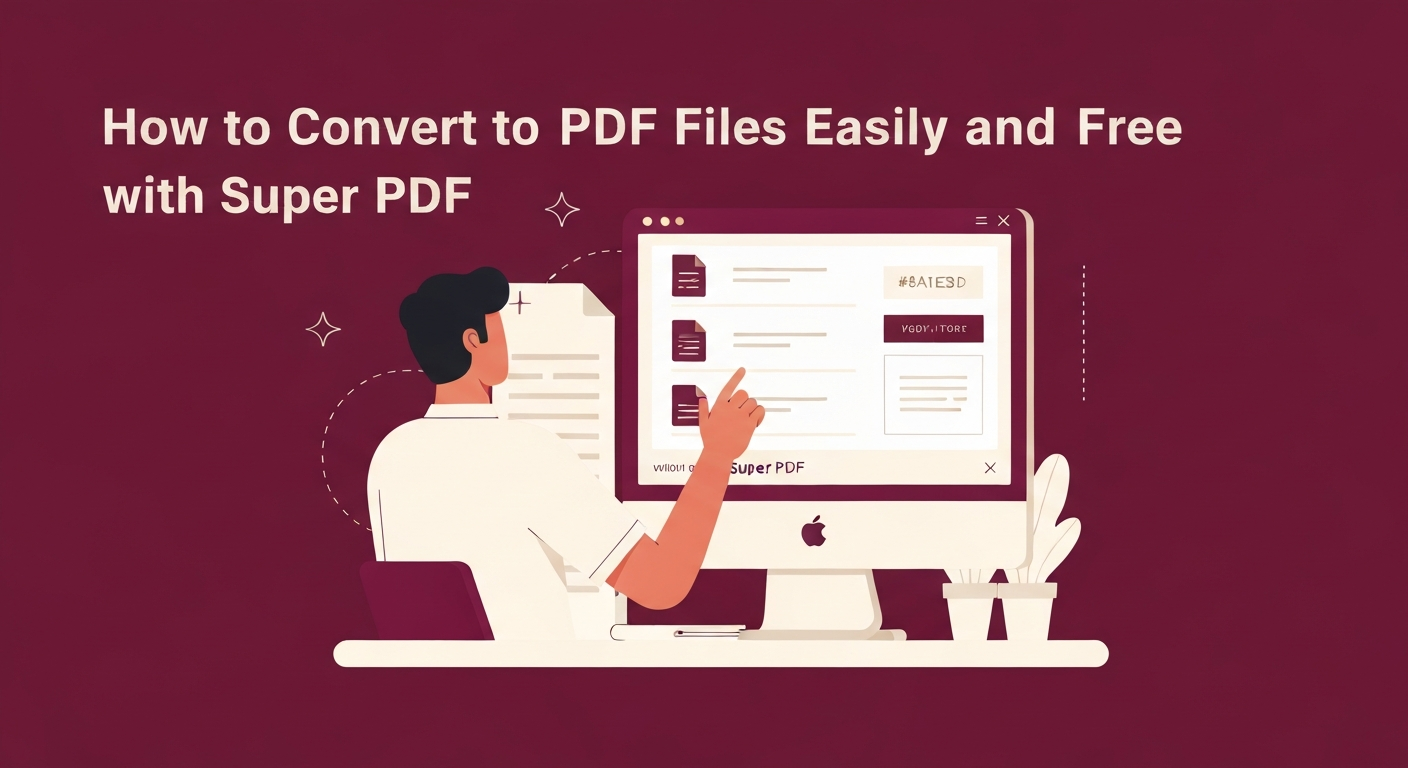 PDF फ़ाइलों को आसानी से और मुफ्त में सुपर PDF के साथ कैसे परिवर्तित करें