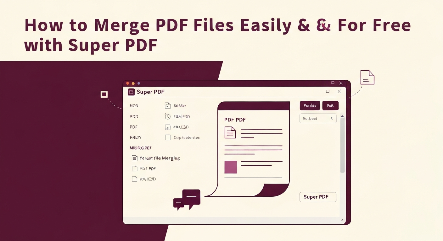 Wie man PDF-Dateien einfach und kostenlos mit Super PDF zusammenführt
