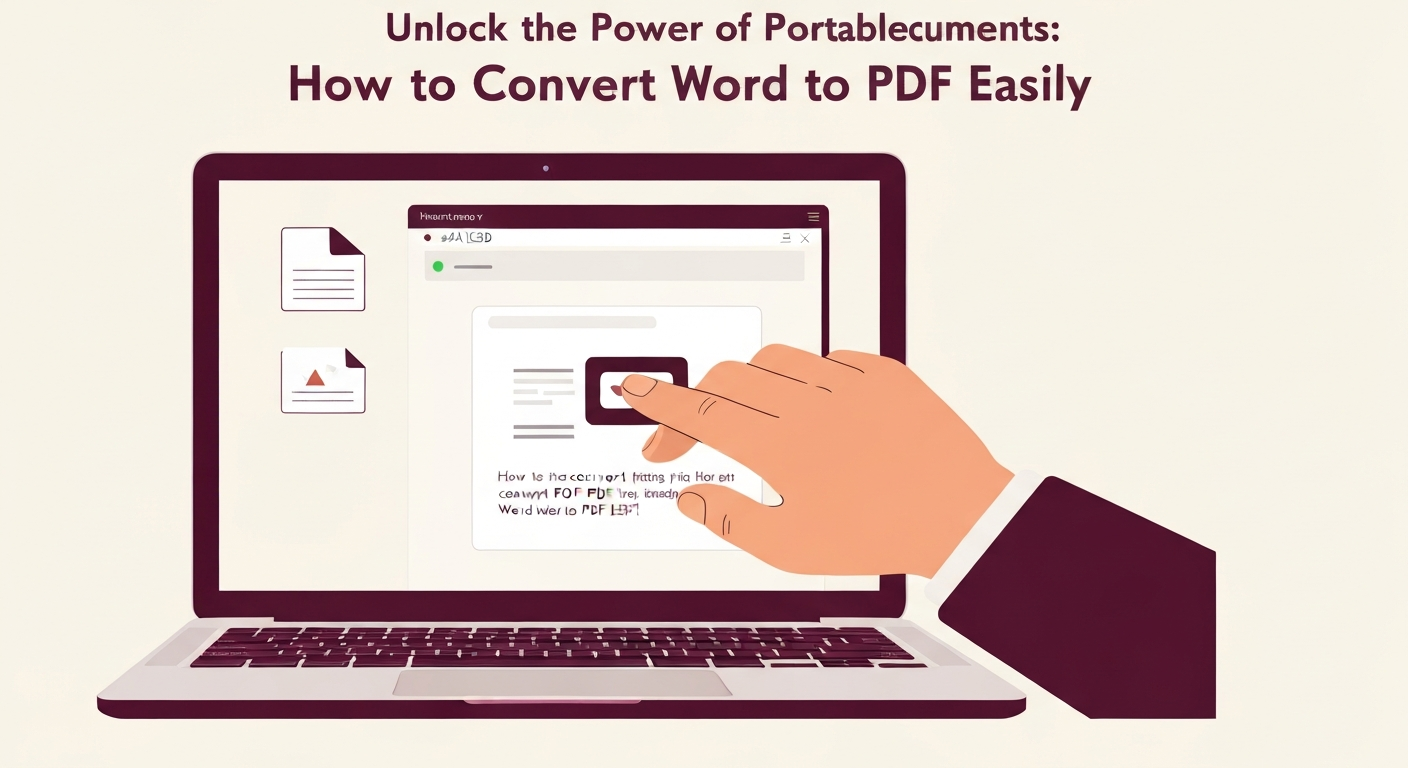 Unlock the Power of Portable Documents: How to Convert Word to PDF Easily